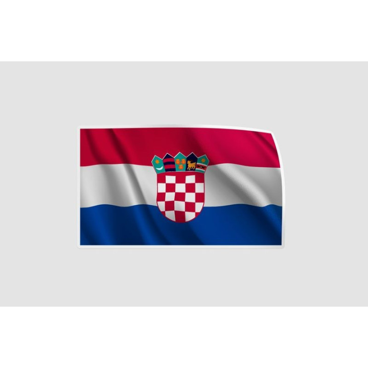 Croatia Waving Flag - DecalsHouse
