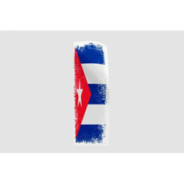 Cuba Flag Brush Style 4 - DecalsHouse