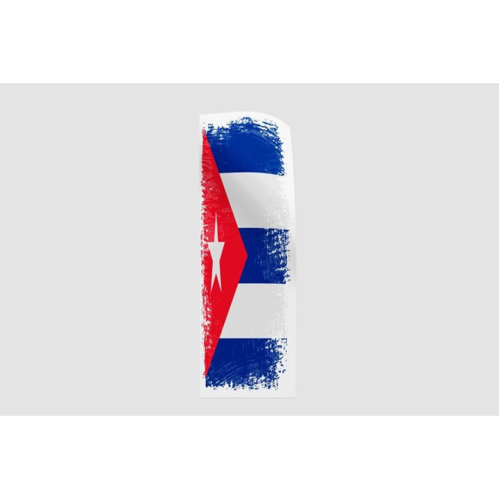 Cuba Flag Brush Style 4 - DecalsHouse