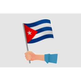 Cuba Flag Hands Style 2 - DecalsHouse