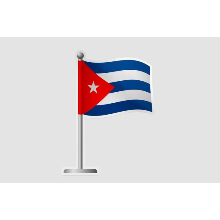 Cuba Flag Hands Style 4 - DecalsHouse