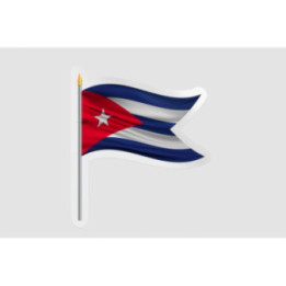 Cuba Flag Icon Style 2 - DecalsHouse