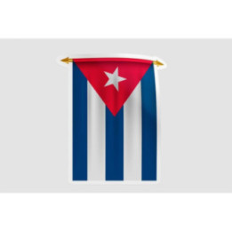 Cuba Flag Pennant Style 5 Sticker - DecalsHouse