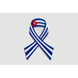Cuba Flag Ribbon Style 2 - DecalsHouse