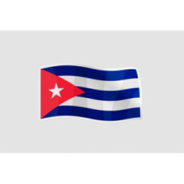 Cuba Flag Style 12 Sticker - DecalsHouse