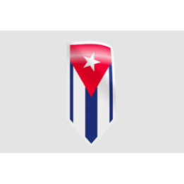 Cuba Flag Style 3 Sticker - DecalsHouse