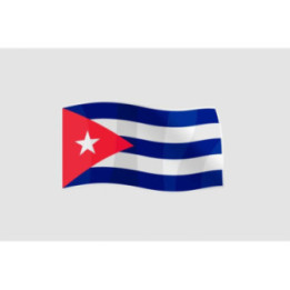 Cuba Flag Waving - DecalsHouse