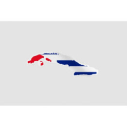 Cuba Map Flag 3d - DecalsHouse