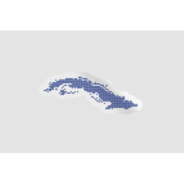 Cuba Map Outline Style 2 - DecalsHouse