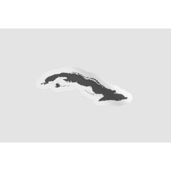 Cuba Map Outline Style 4 - DecalsHouse