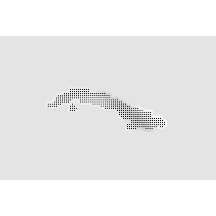 Cuba Map Style 2 Sticker - DecalsHouse