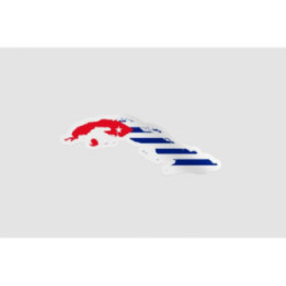 Cuba Map Style 3 Sticker - DecalsHouse