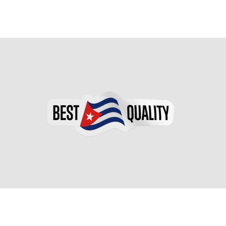 Cuba Quality Label Style 4 Sticker - DecalsHouse