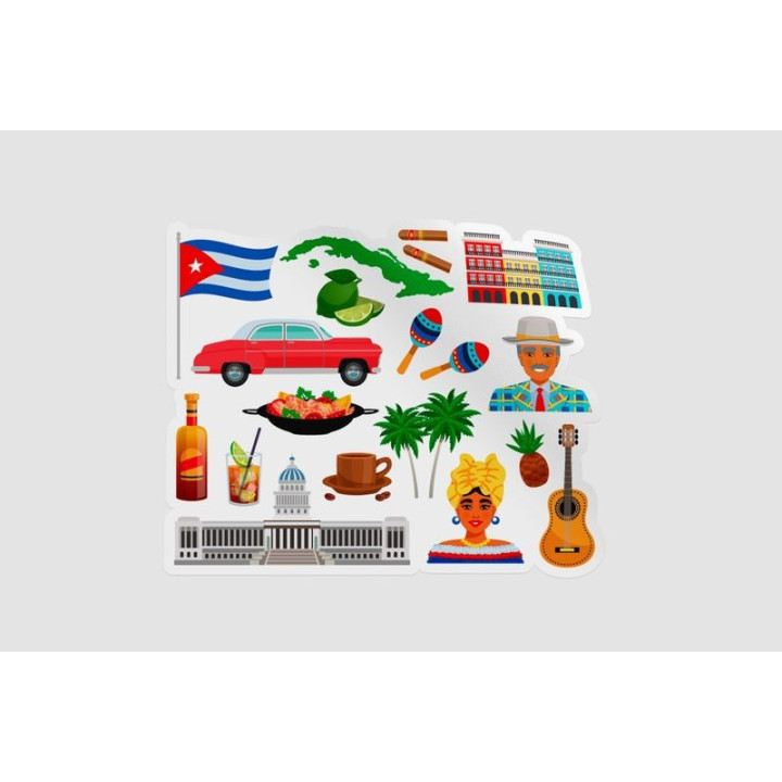 Cuba Travel Sticker - DecalsHouse