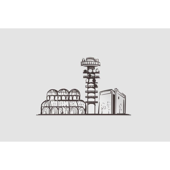 Curitiba Cityscape Brazil Sticker - DecalsHouse