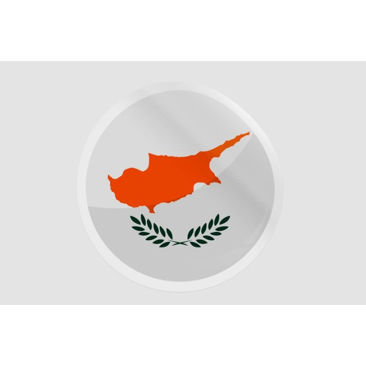 Cyprus Flag Icon Style 2 - DecalsHouse