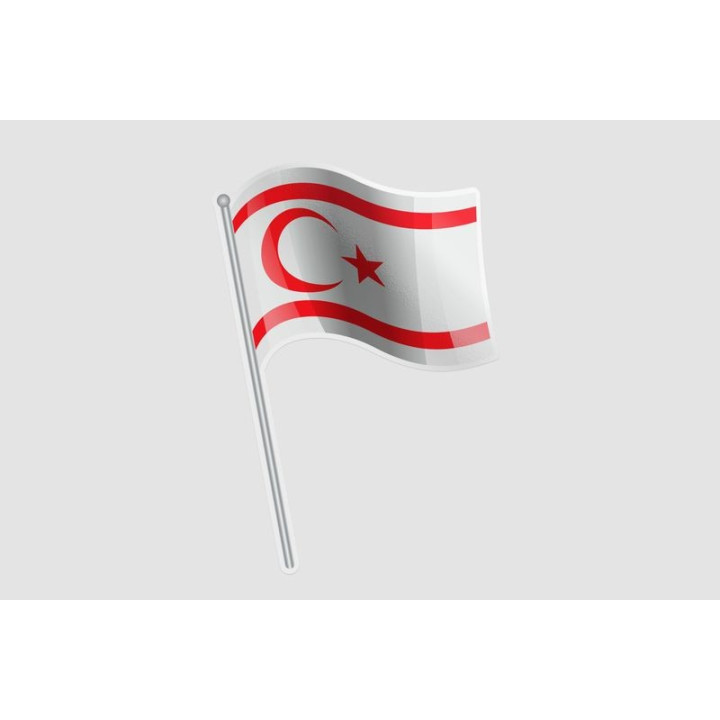 Cyprus Flag Waving - DecalsHouse