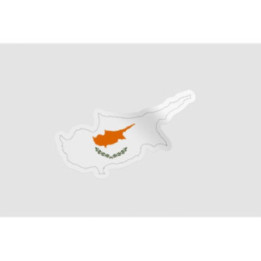 Cyprus Map Flag - DecalsHouse