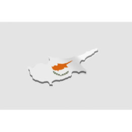 Cyprus Map Style 2 Sticker - DecalsHouse