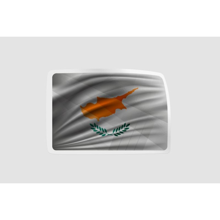 Cyprus National Flag Style 2 - DecalsHouse