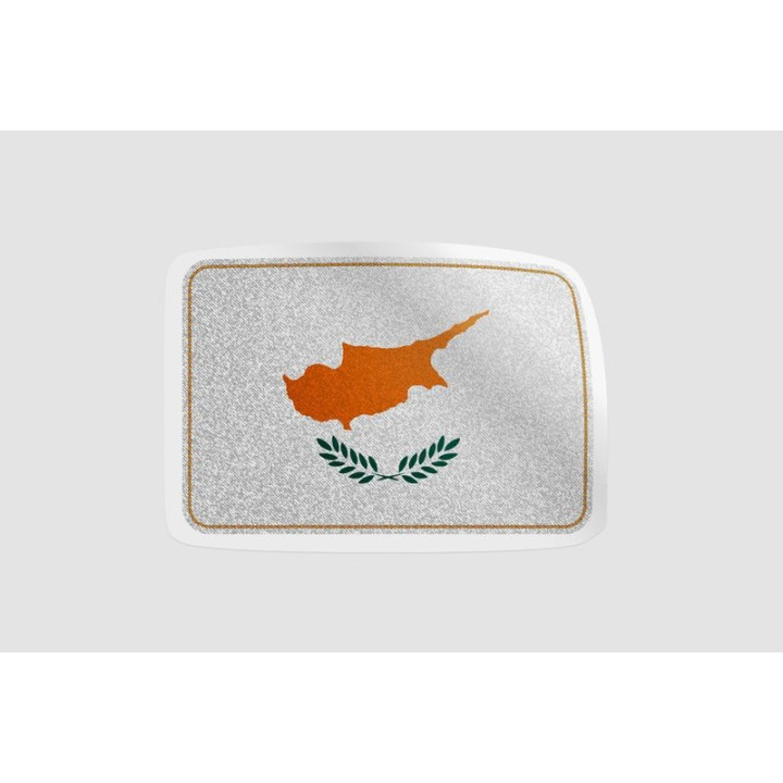 Cyprus National Flag Style 8 - DecalsHouse