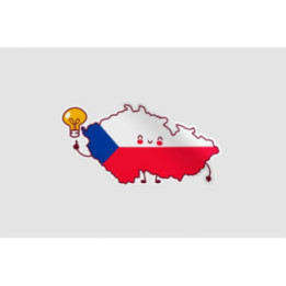 Czech Republic Map Flag Sticker - DecalsHouse