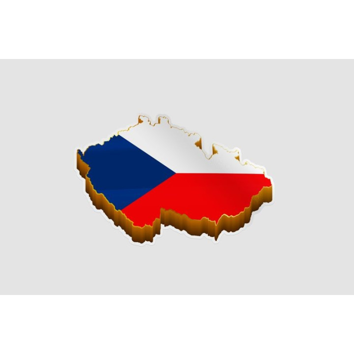 Czech Republic Map Sticker - DecalsHouse