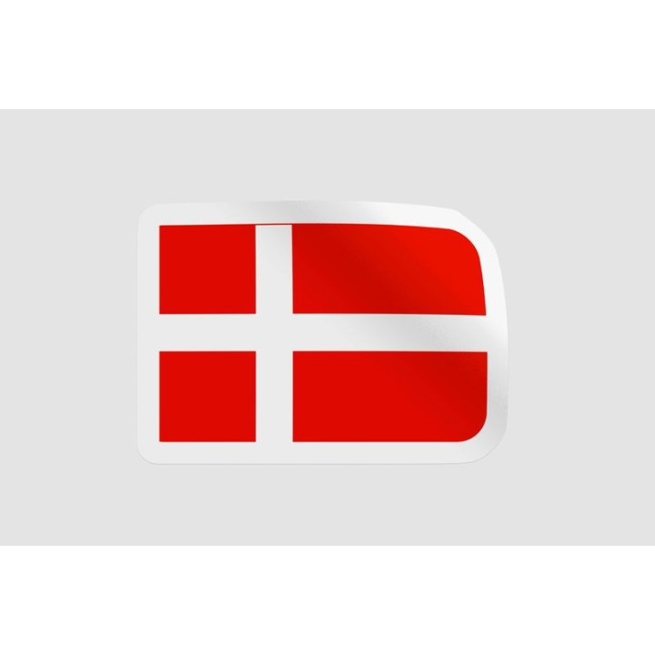 Denmark Flag Style 11 Sticker - DecalsHouse