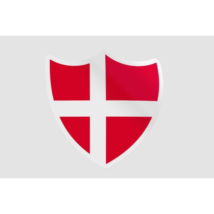 Denmark Flag Style 2 Sticker - DecalsHouse