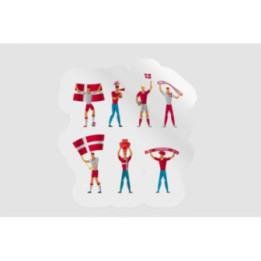 Denmark Football Fan Sticker - DecalsHouse