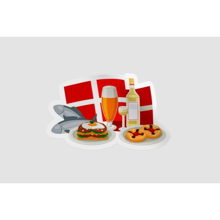 Denmark Landmark Style 2 Sticker - DecalsHouse