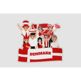 Denmark National Supporters Sticker - DecalsHouse