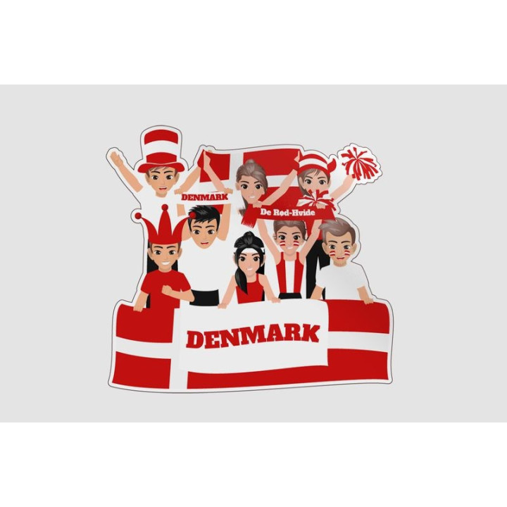 Denmark National Supporters Sticker - DecalsHouse