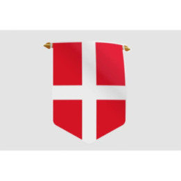 Denmark Pennant Flag Style 11 Sticker - DecalsHouse