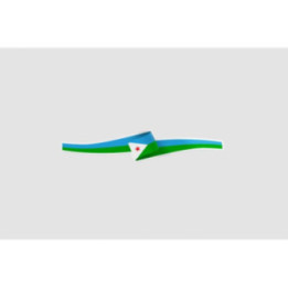 Djibouti Flag Sticker - DecalsHouse