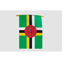 Dominica Flag Pennant Style 5 Sticker - DecalsHouse