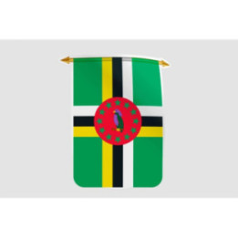 Dominica Flag Pennant Style 6 Sticker - DecalsHouse