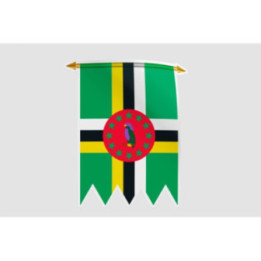 Dominica Flag Pennant Style 7 Sticker - DecalsHouse