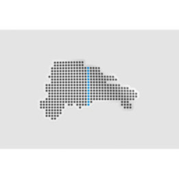 Dominican Dot Map - DecalsHouse