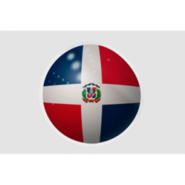 Dominican Flag Ball - DecalsHouse