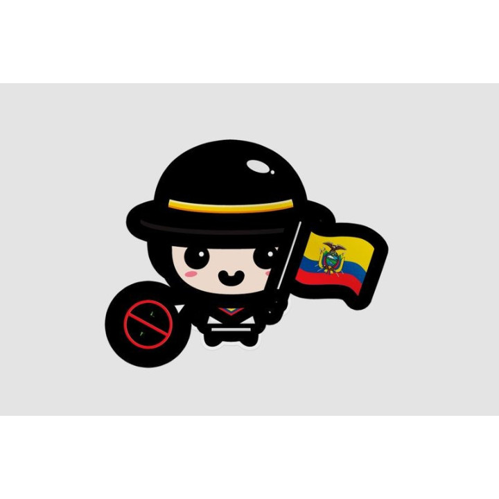 Ecuador Boy Flag Virus - DecalsHouse