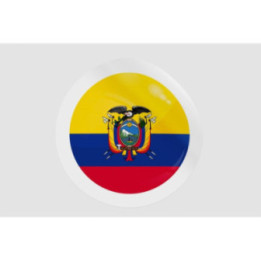 Ecuador Flag Badge Style 12 - DecalsHouse
