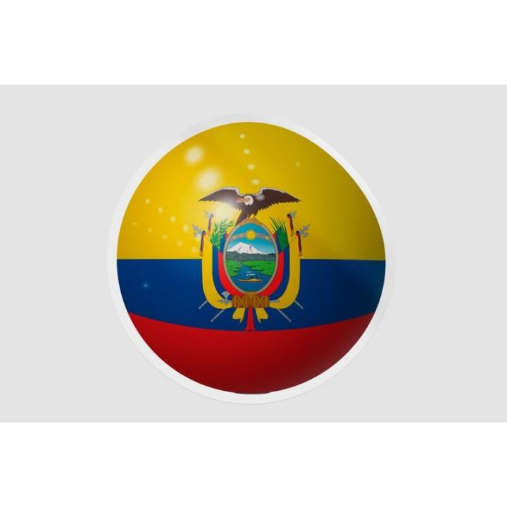 Ecuador Flag Ball - DecalsHouse