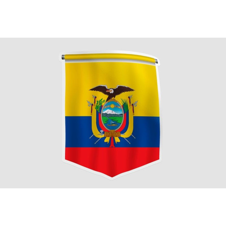 Ecuador Flag Pennant - DecalsHouse
