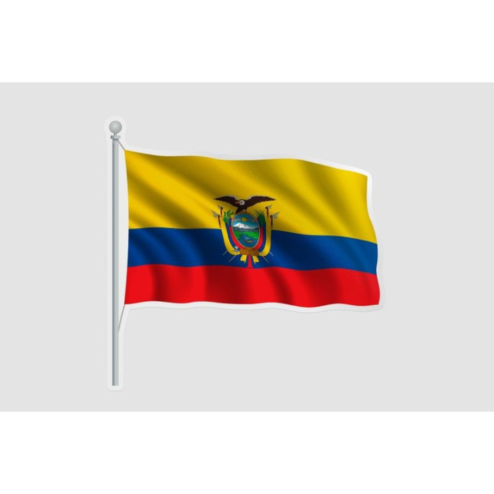 Ecuador Flag Pole - DecalsHouse