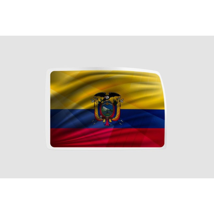 Ecuador Flag Style 4 - DecalsHouse
