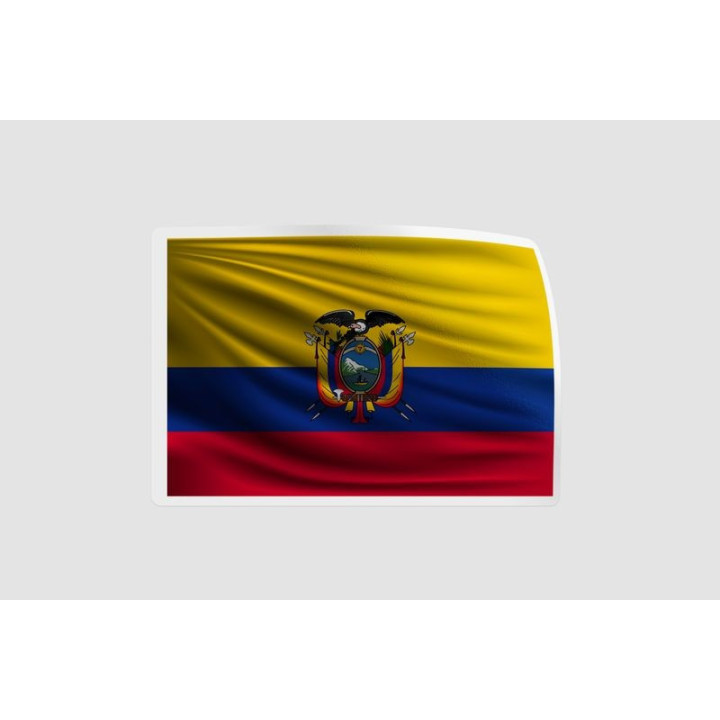 Ecuador Flag Style 5 - DecalsHouse
