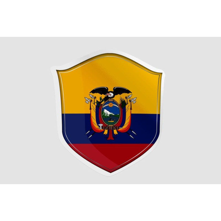 Ecuador Flag Style 7 - DecalsHouse