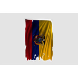 Ecuador Flag Style 8 - DecalsHouse