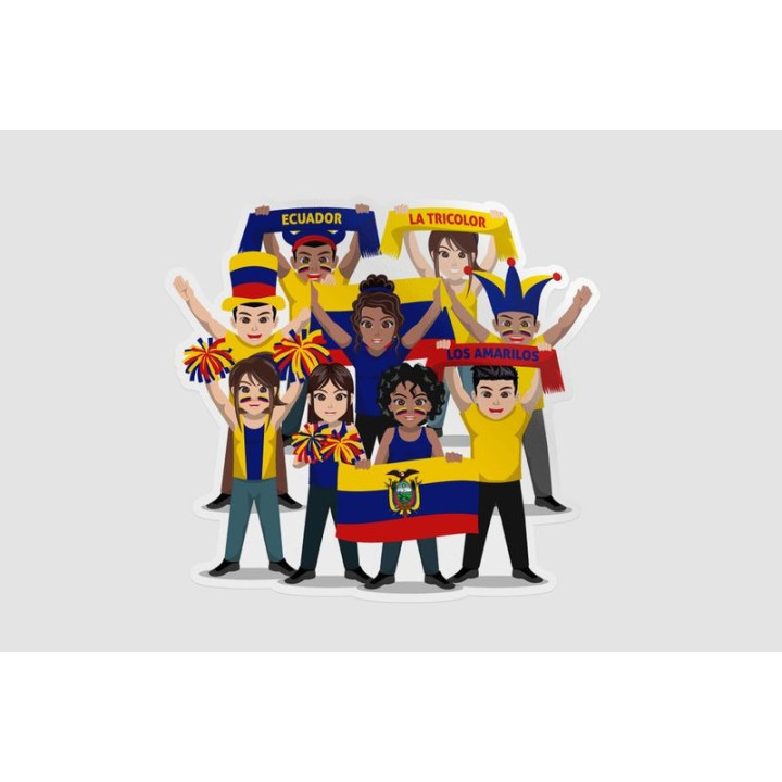 Ecuador Football Supporters - DecalsHouse